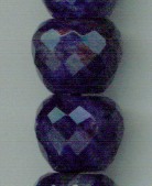 Sodalith, Perle facettiert