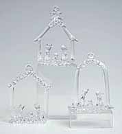 Glaskrippe, 6cm, 3 St�ck