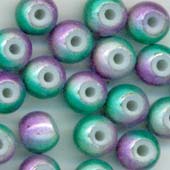 Miracle Perle, lila-gr�n, 6mm