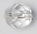 6mm Crystal silber, 50 St�ck