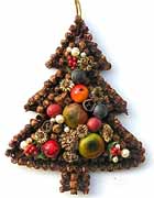 Gew�rzornament Tanne, 8,5x10, gr�n