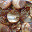 Perlmutt 15 St�ck, braun