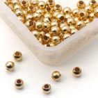 Quetschkugeln gold klein, 10 St�ck