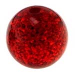 Polaris, 10mm, rot flitter, 3 St�ck